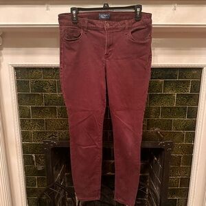 Old Navy Burgundy Skinny Pants
